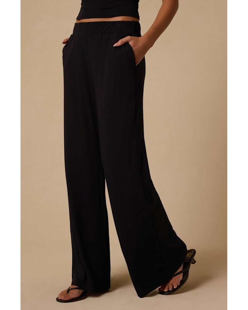Lulus Blue Jessi Wide-Leg Pants
