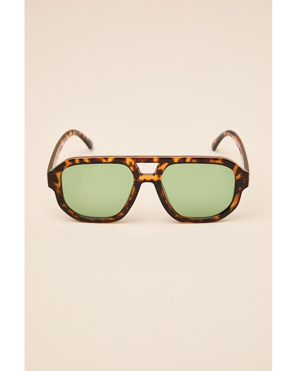Lulus Blue Torrey Tortoiseshell Aviator Sunglasses