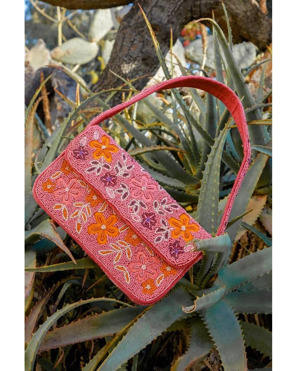 Lulus Multicolor Bold Accent Multi Beaded Shoulder Bag