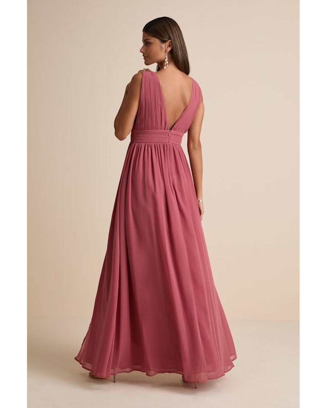 Lulus Pink Heavenly Hues Desert Rose Maxi Dress