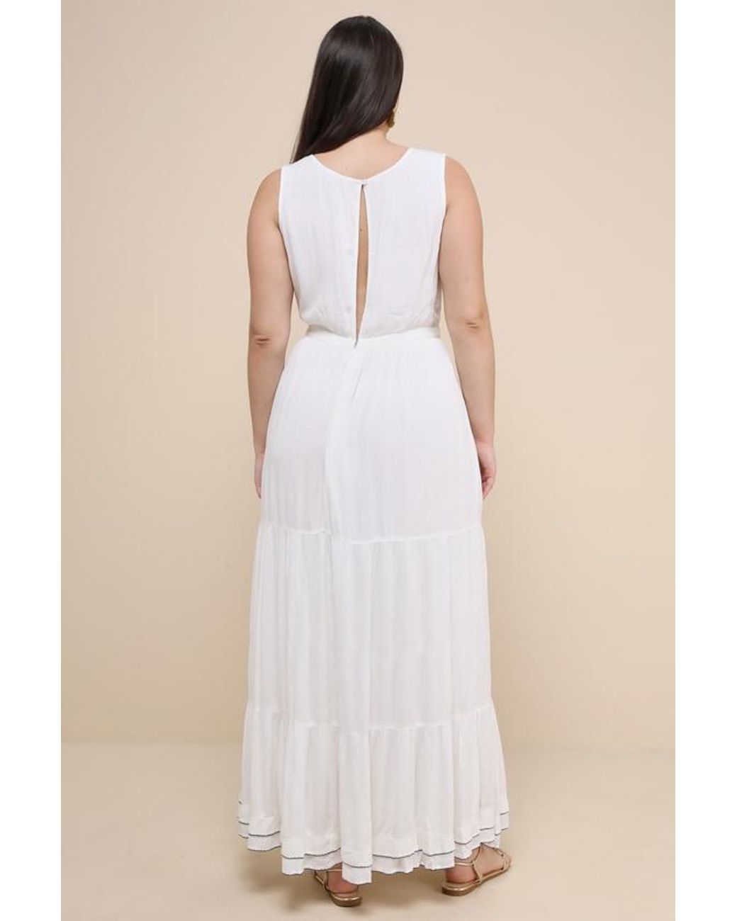 Lulus White Tickets To Paradise Embroidered Maxi Dress