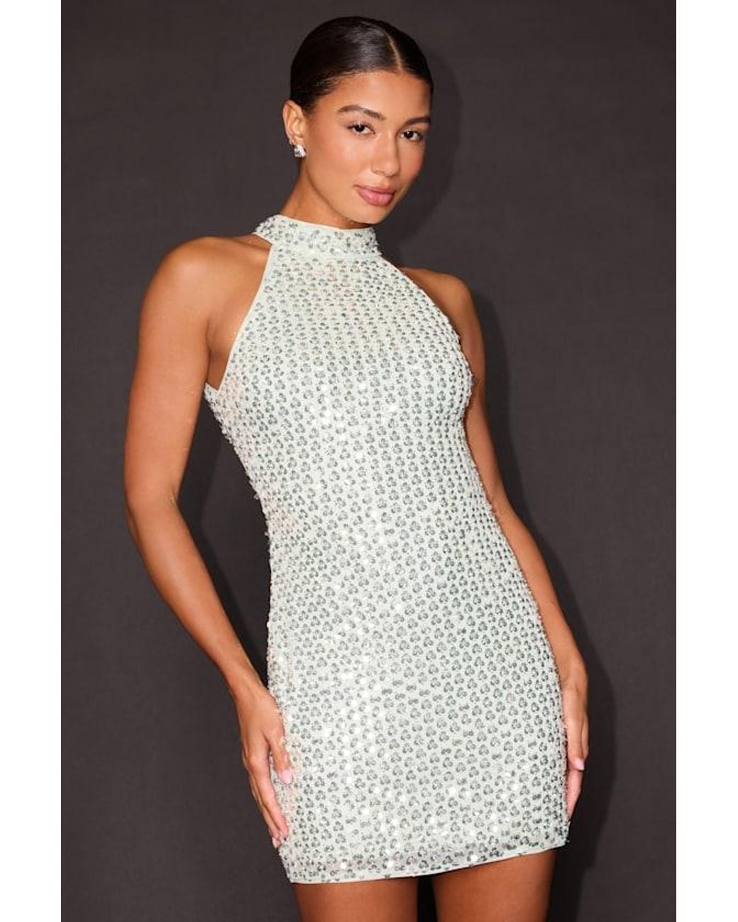 Lulus Black Ciara Sequin Mini Dress