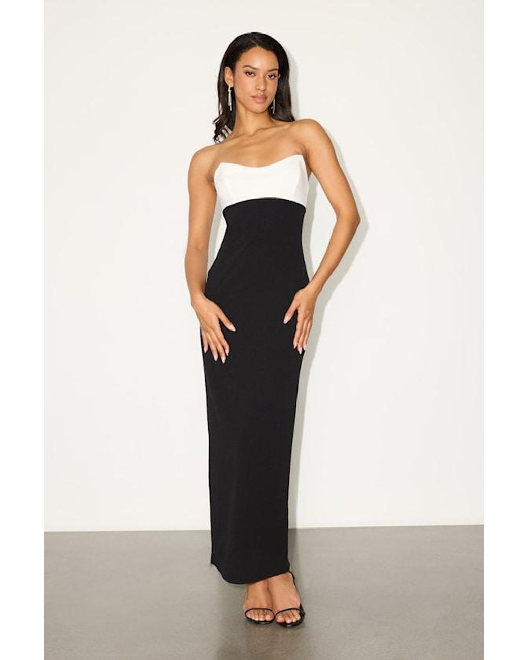 Lulus Multicolor Davina Color Block Ponte Knit Maxi Dress