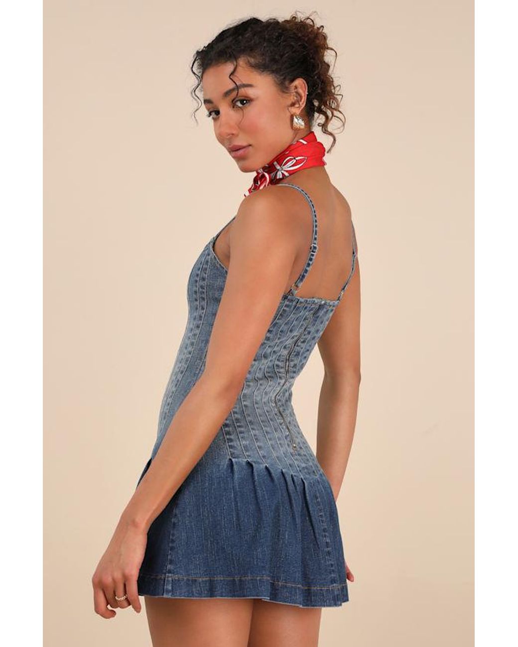 white christmas dresses Odele Ombre Dress – Public Denim Bar main image 0