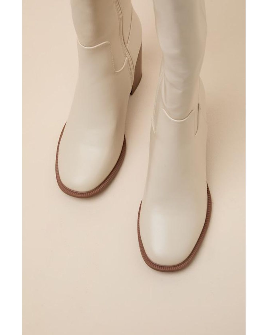 Lulus Natural Conrad Knee-High Boots