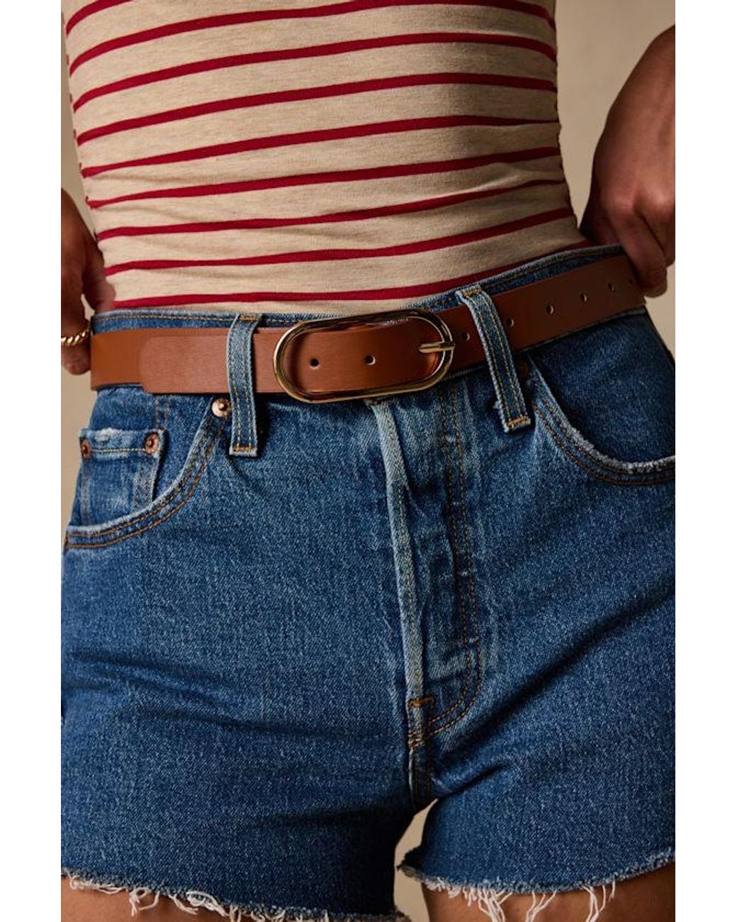 Lulus Brown Buena Vista And Two-Piece Belt Set