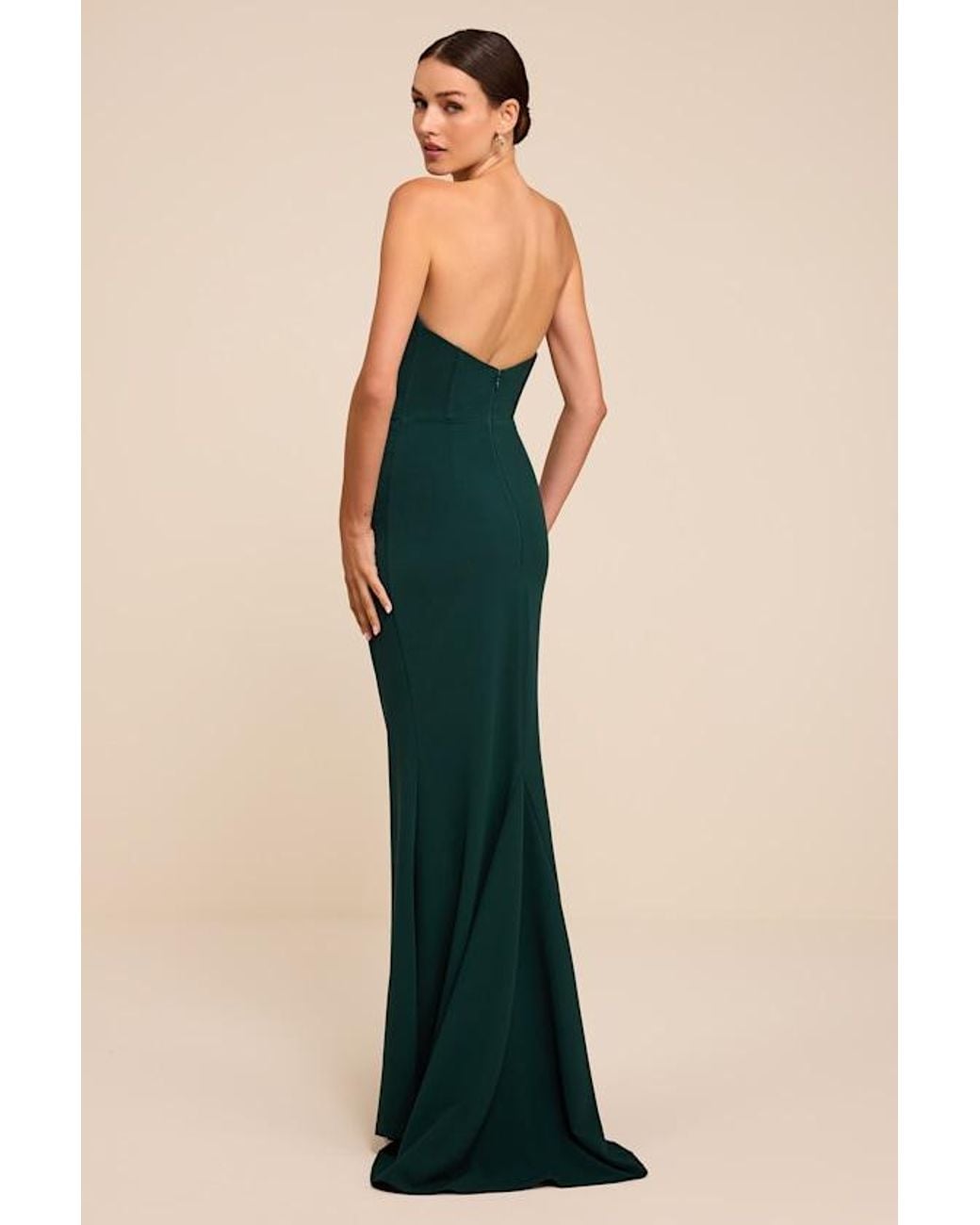 Lulus Blue Laney Hunter Strapless Corset Maxi Dress