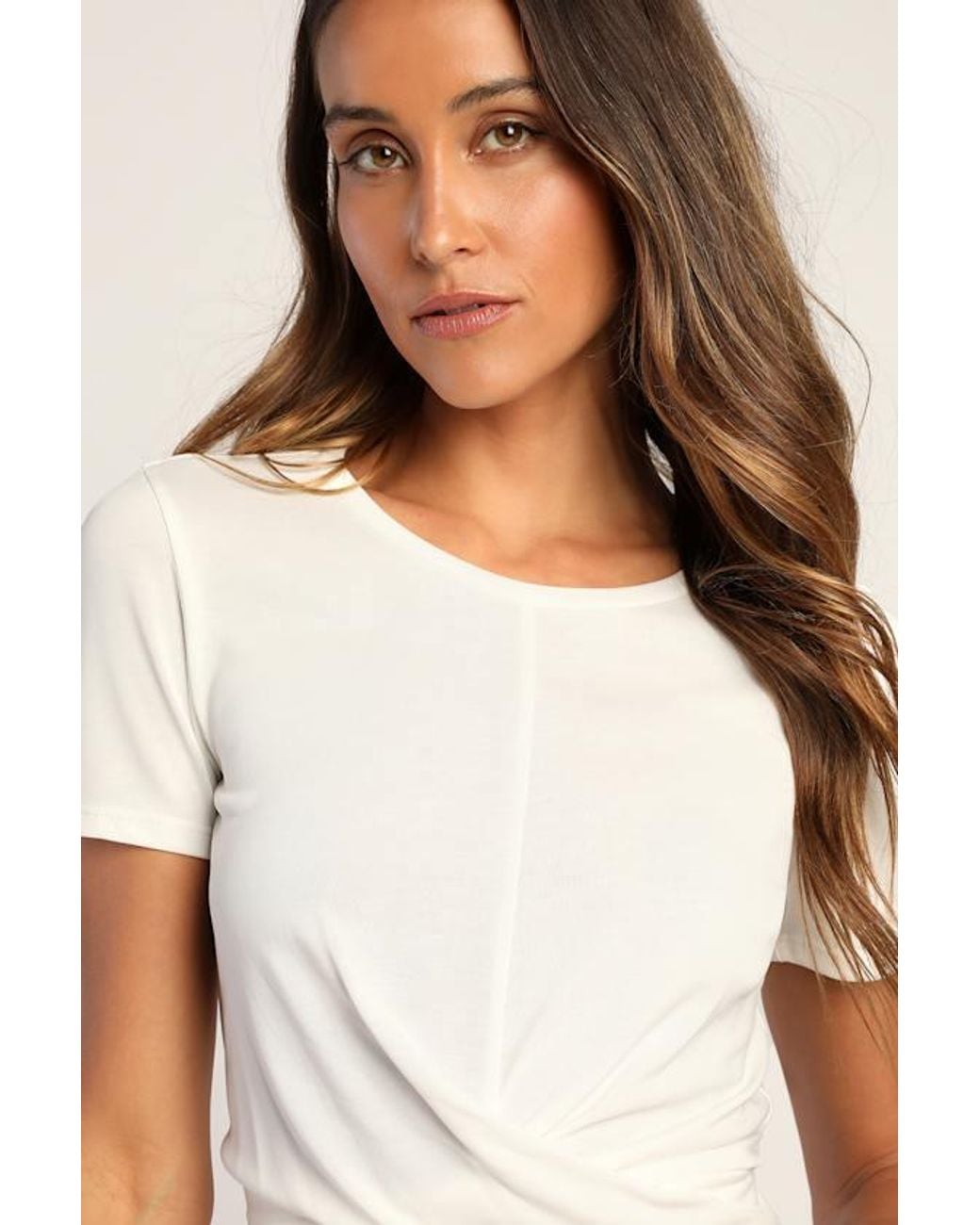 Lulus White All-Access Pass Crop Top