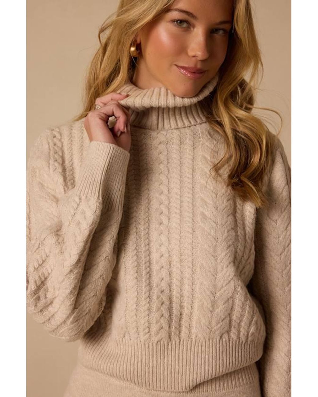Lulus Natural Alexandrea Two-Piece Sweater Dress
