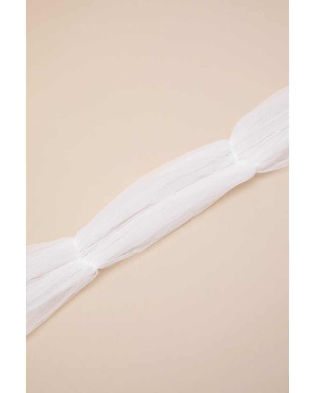 Lulus Natural Cascading Romance Tulle Veil Scarf
