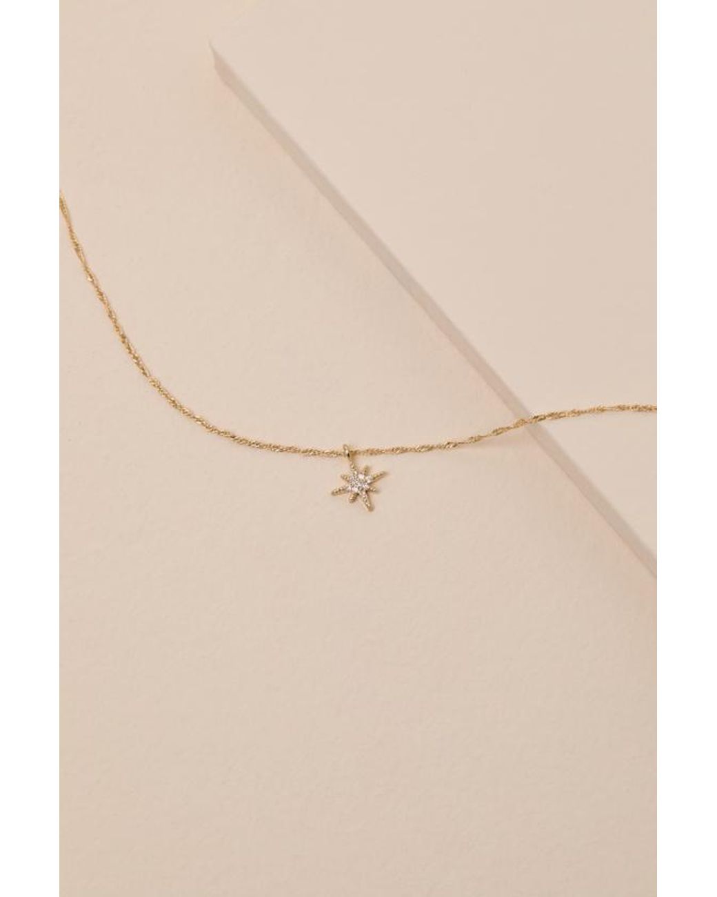 Lulus Brown North Star 18Kt Necklace