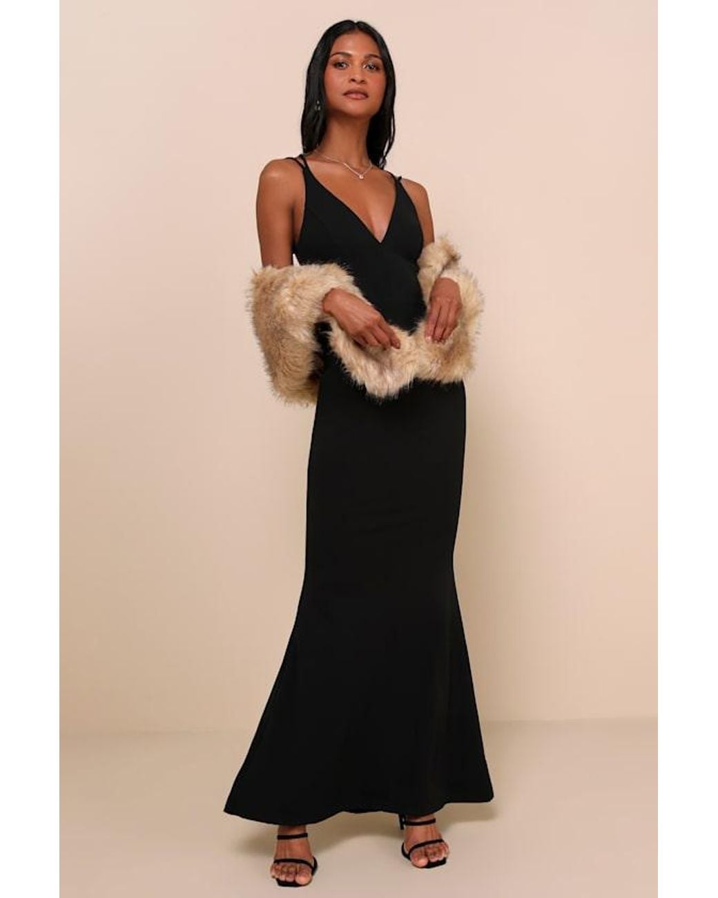 Lulus Natural Always Posh Faux Fur Stole