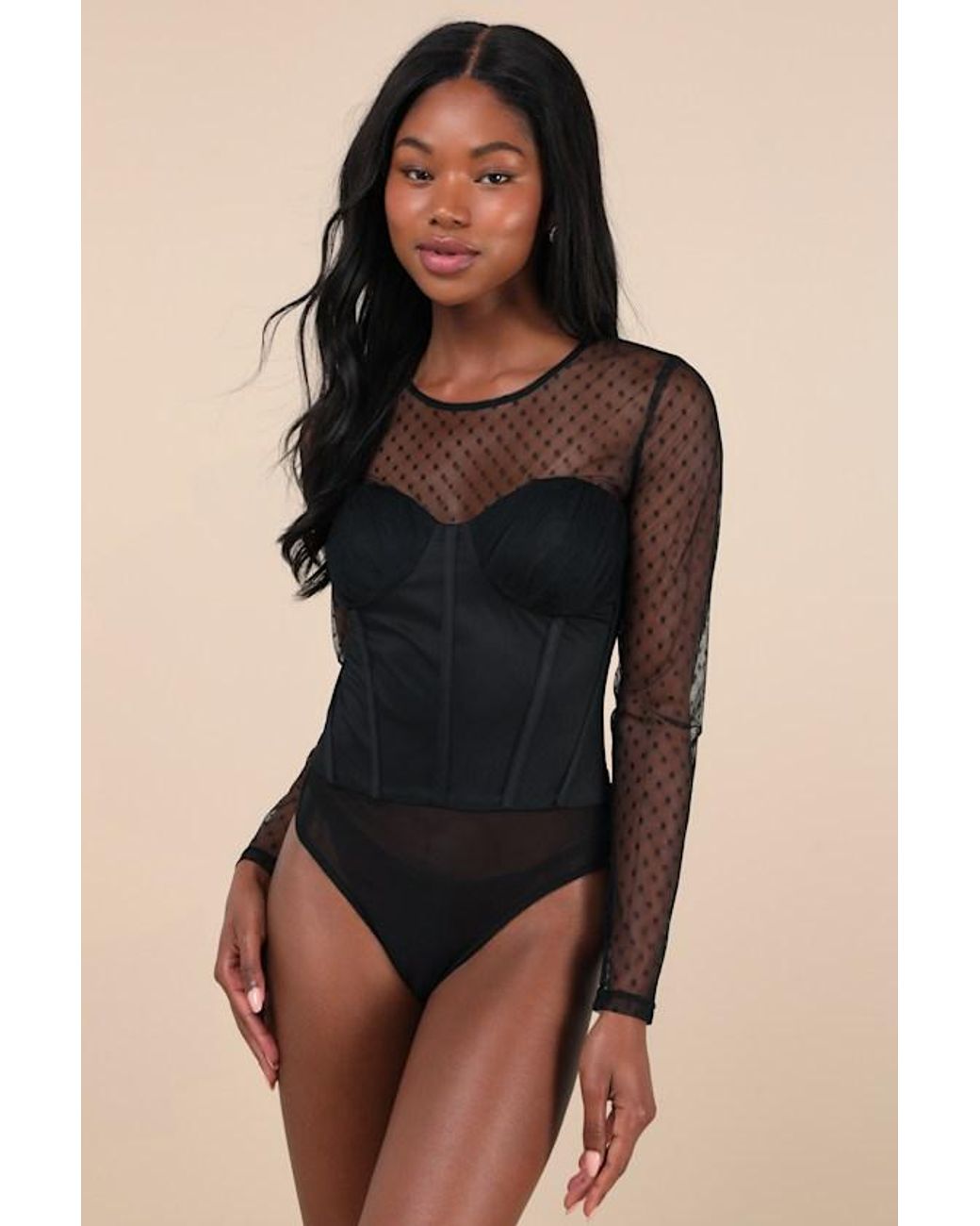 Black bustier bodysuit hotsell