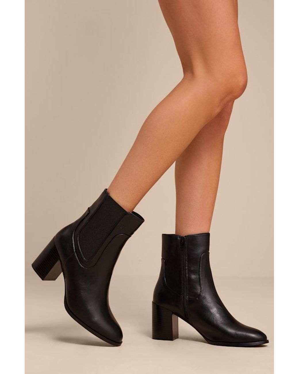 Lulus Black Belynda Ankle Boots