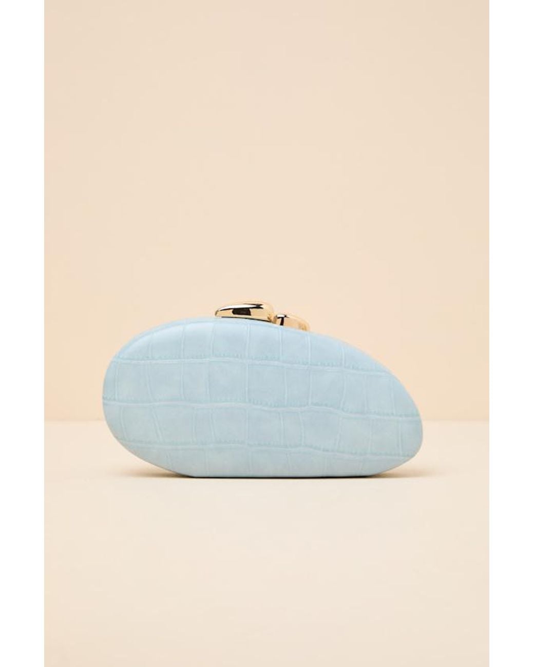 Lulus Blue Dario Asymmetrical Crossbody Clutch