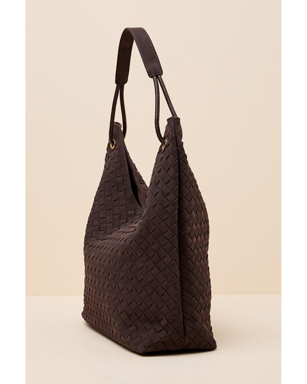 Lulus Black Alba Dark Woven Tote Bag