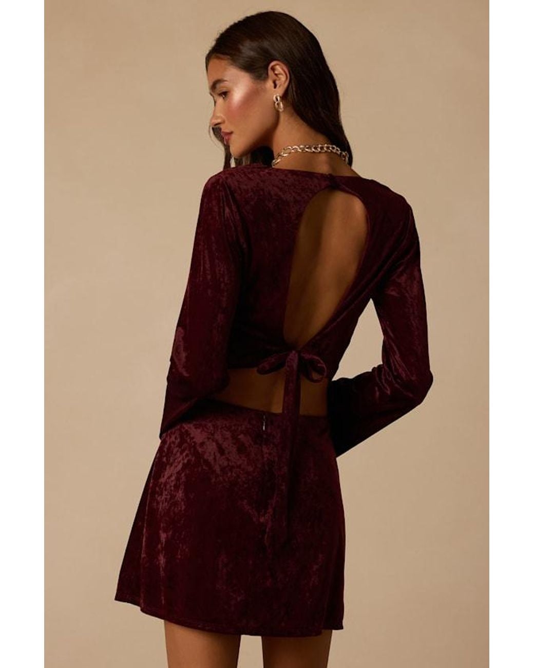 Lulus Red Talaria Velvet High-Rise Mini Skirt
