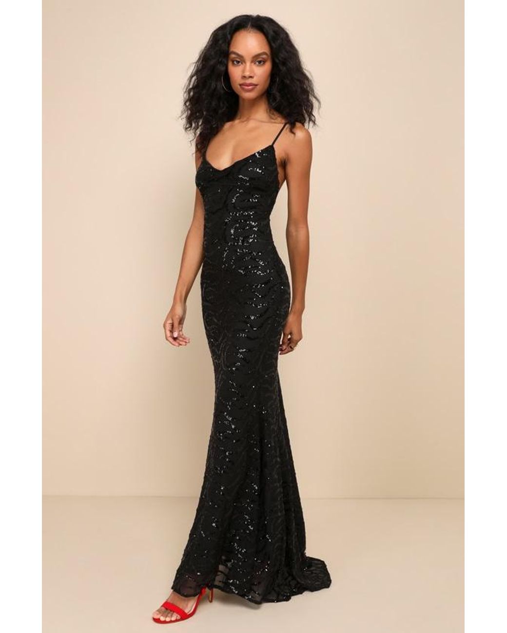 navy blue dress for baby girl Sexy Black Maxi - Strappy Back Dress - Black Backless Gown main image 0