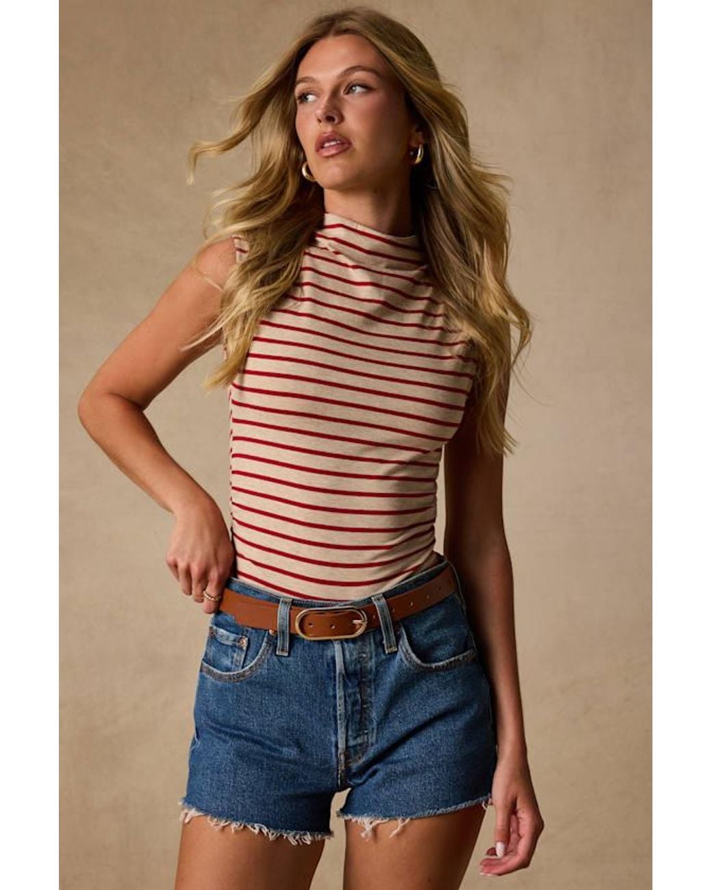 Lulus Brown Buena Vista And Two-Piece Belt Set