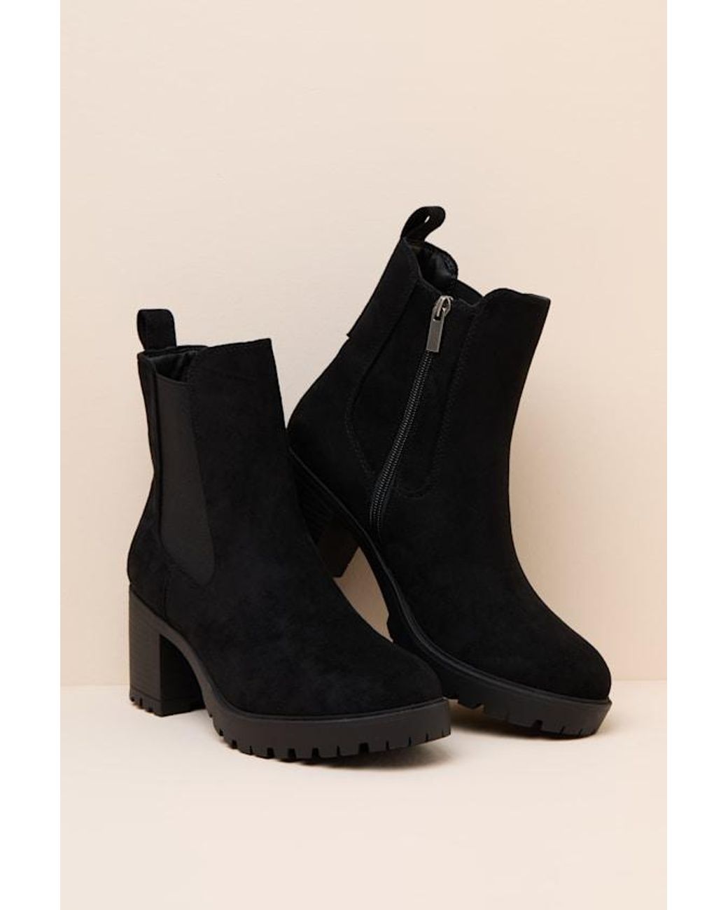 Lulus Black Amari Suede Ankle Boots