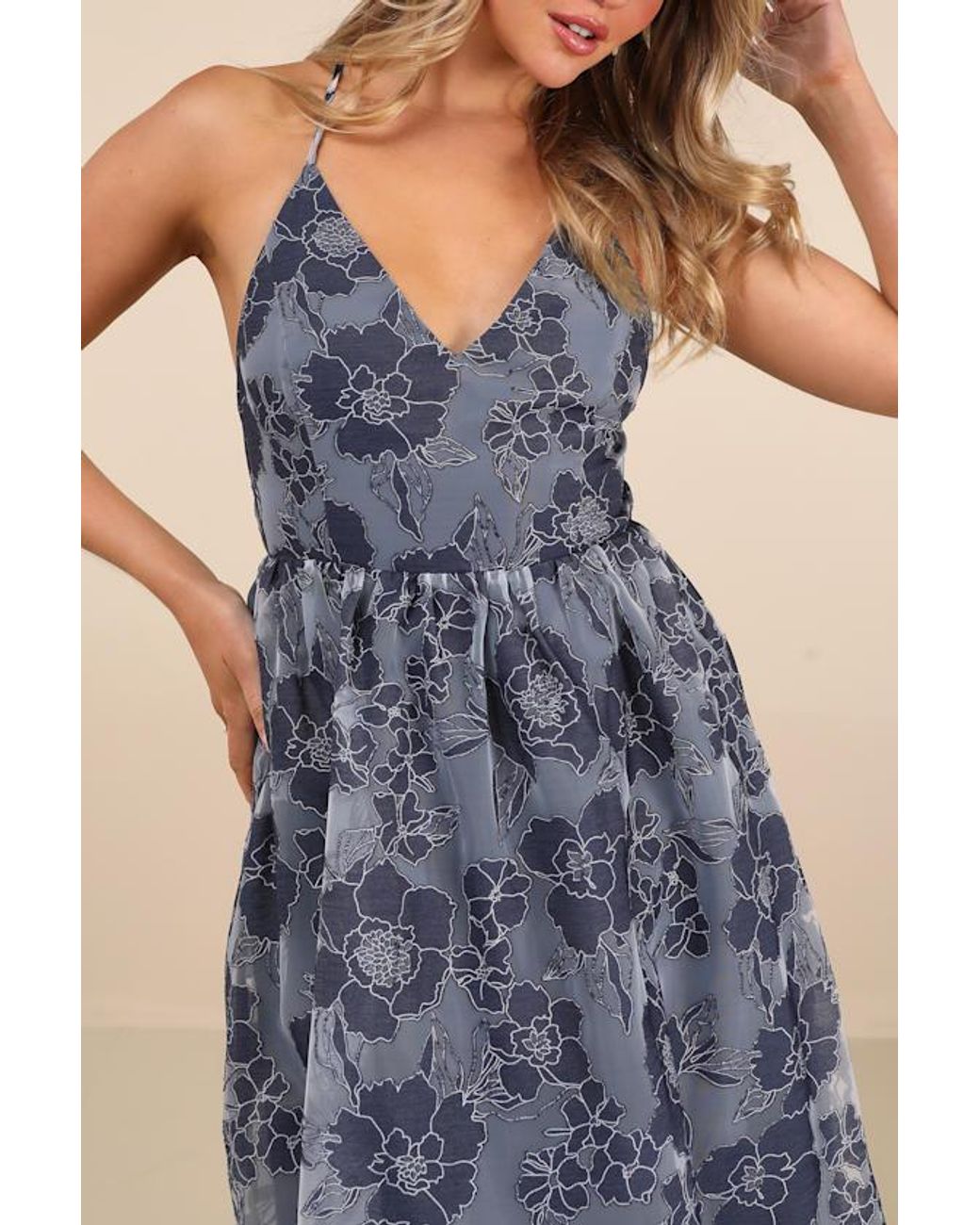 chinese dress ladies Betsy & Adam Women's Jacquard Pattern V-Neck Long Dress - Rose/Champagne