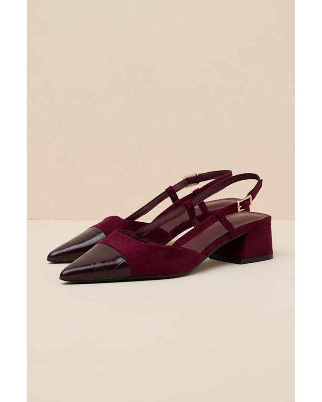 Lulus Red Patti Slingback Pumps