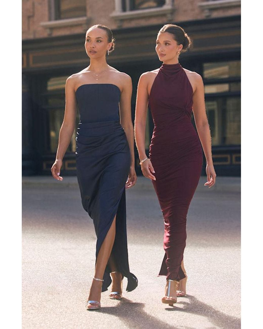 Lulus Red Frona Mesh Backless Maxi Dress