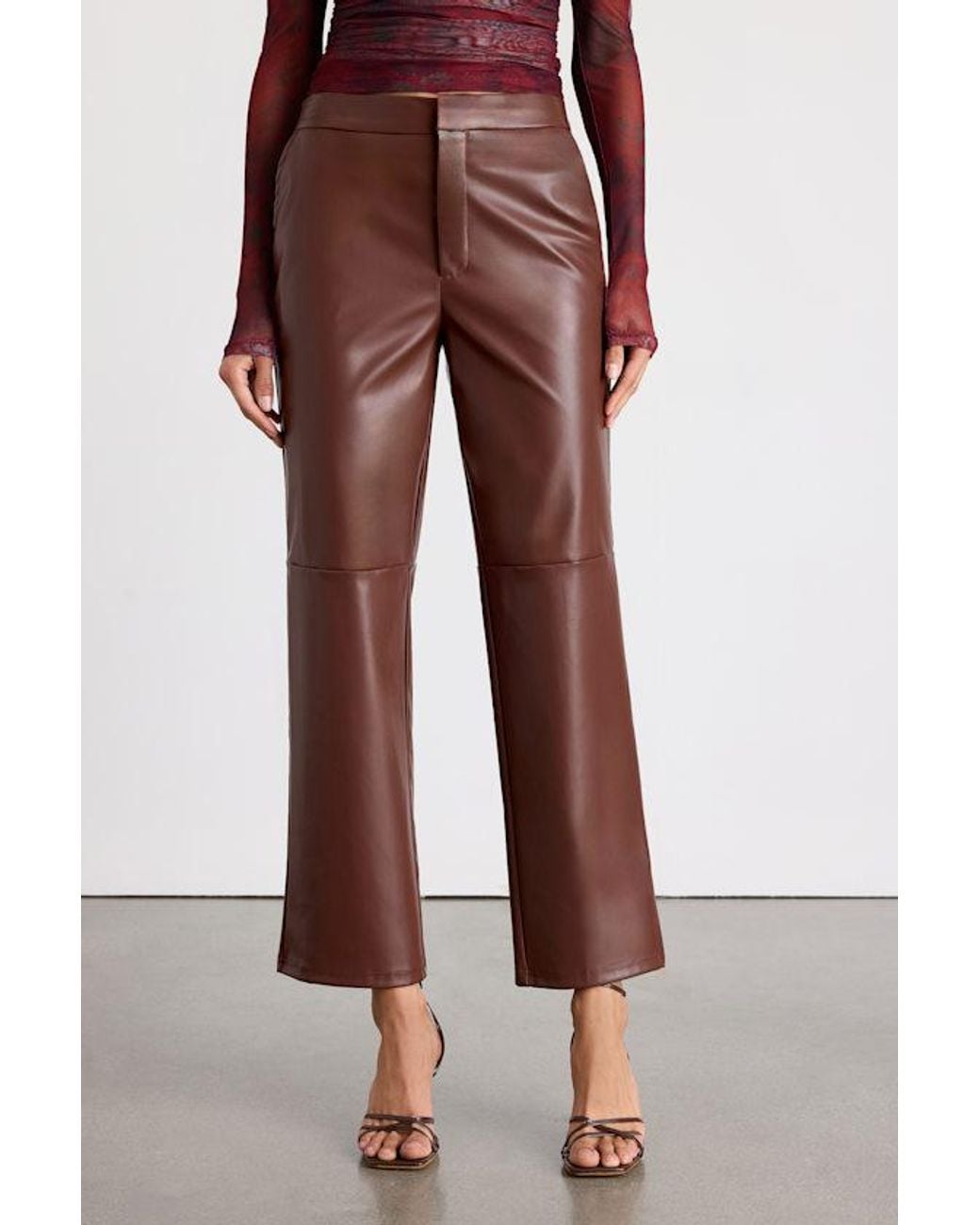 Lulus Red Open Minded Vegan Leather Pants