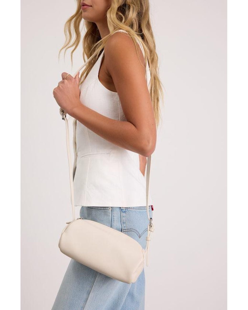 Lulus White Dacia Shoulder Bag
