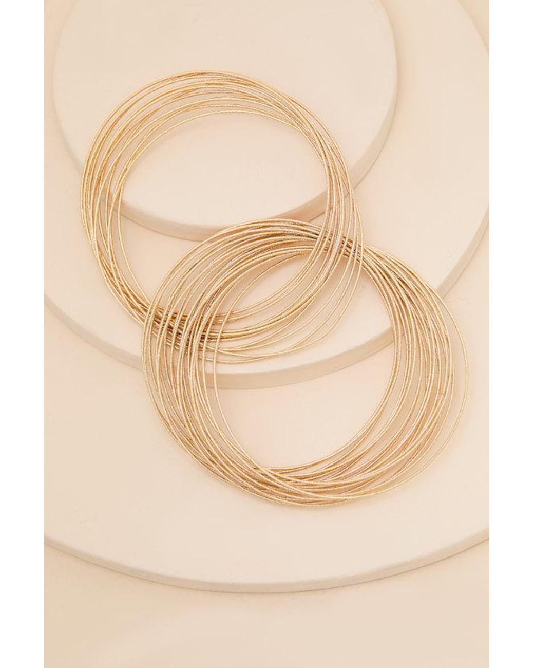 Lulus Natural Laurie Stacked Bangle Set