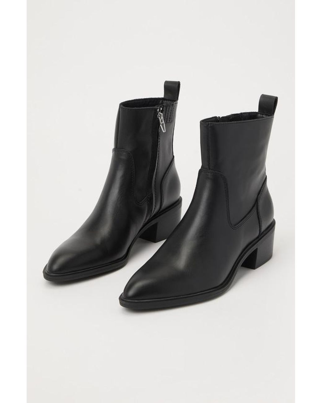Dolce Vita Bili H20 Leather Pointed Toe Ankle Booties in Black Lyst UK