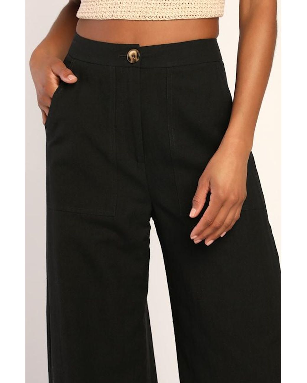 Lulus Black Jet Stream High-Waisted Wide-Leg Pants