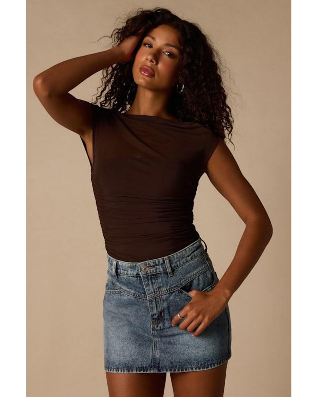Lulus Blue Alaire Medium Wash Denim High-Rise Mini Skirt
