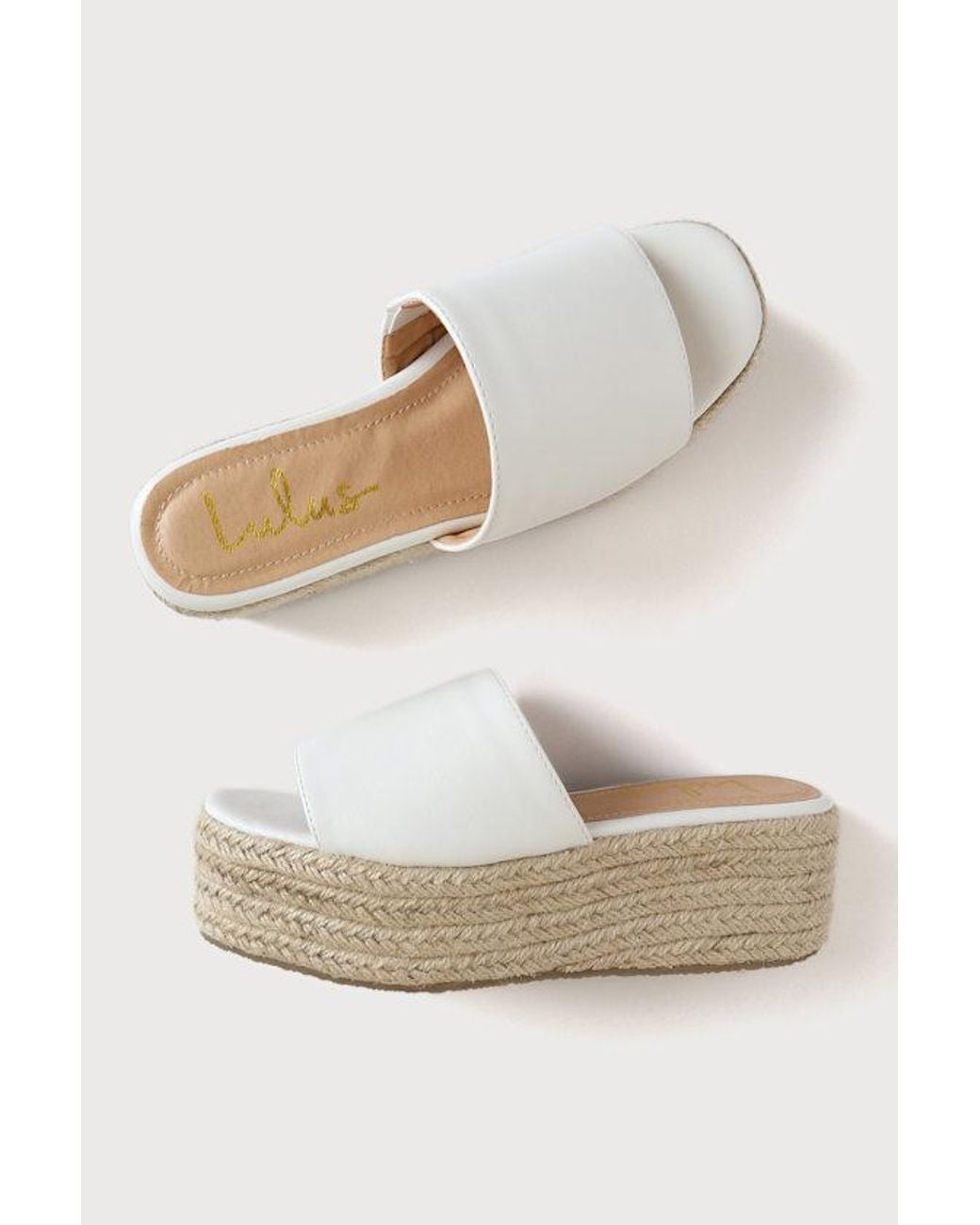 Lulus Natural O'Ahu 2 Espadrille Platforms