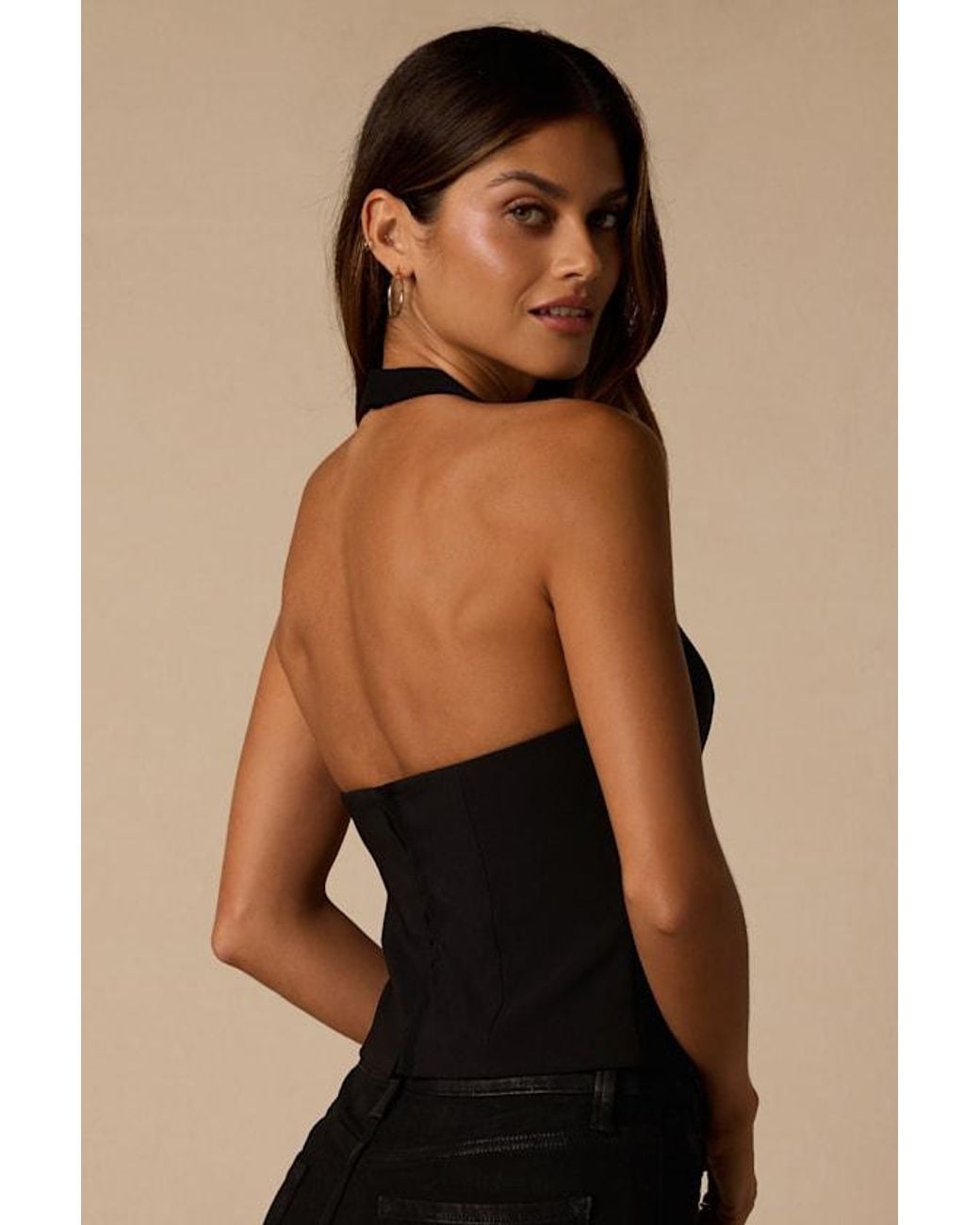 Lulus Black Vixen Halter Top