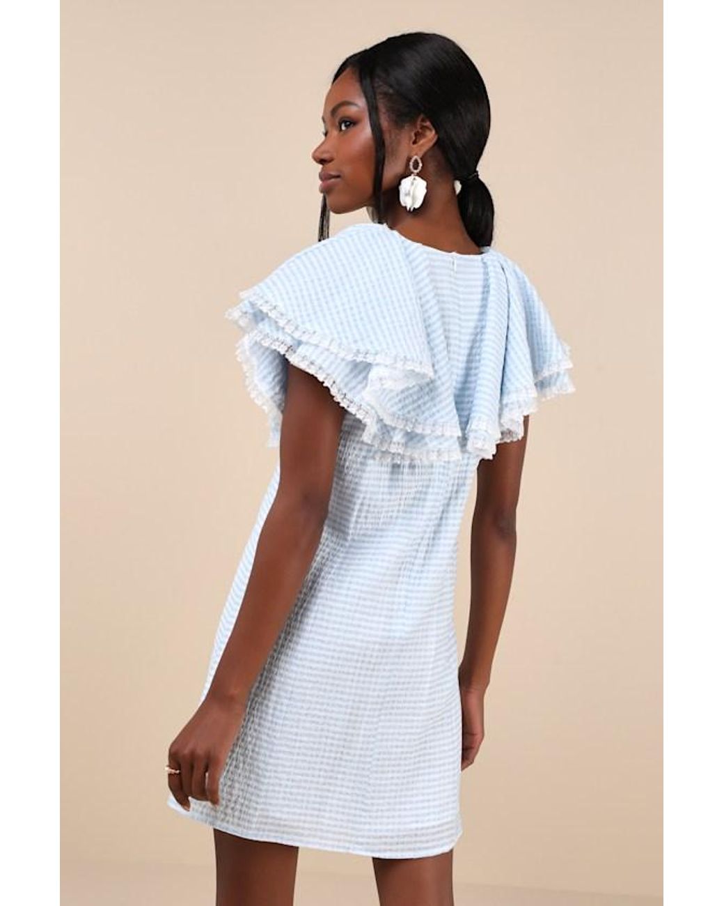 【英国発Sister Jane】Nevada gingham seersucker mini dress Nevada Gingham Mini Dress – Sister Jane