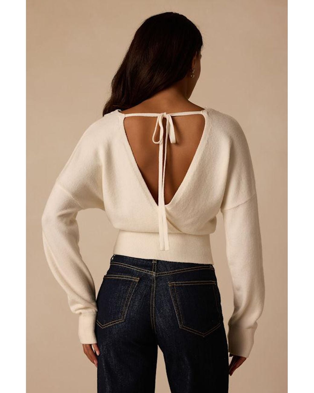 Lulus Natural Flavia Lace Sweater