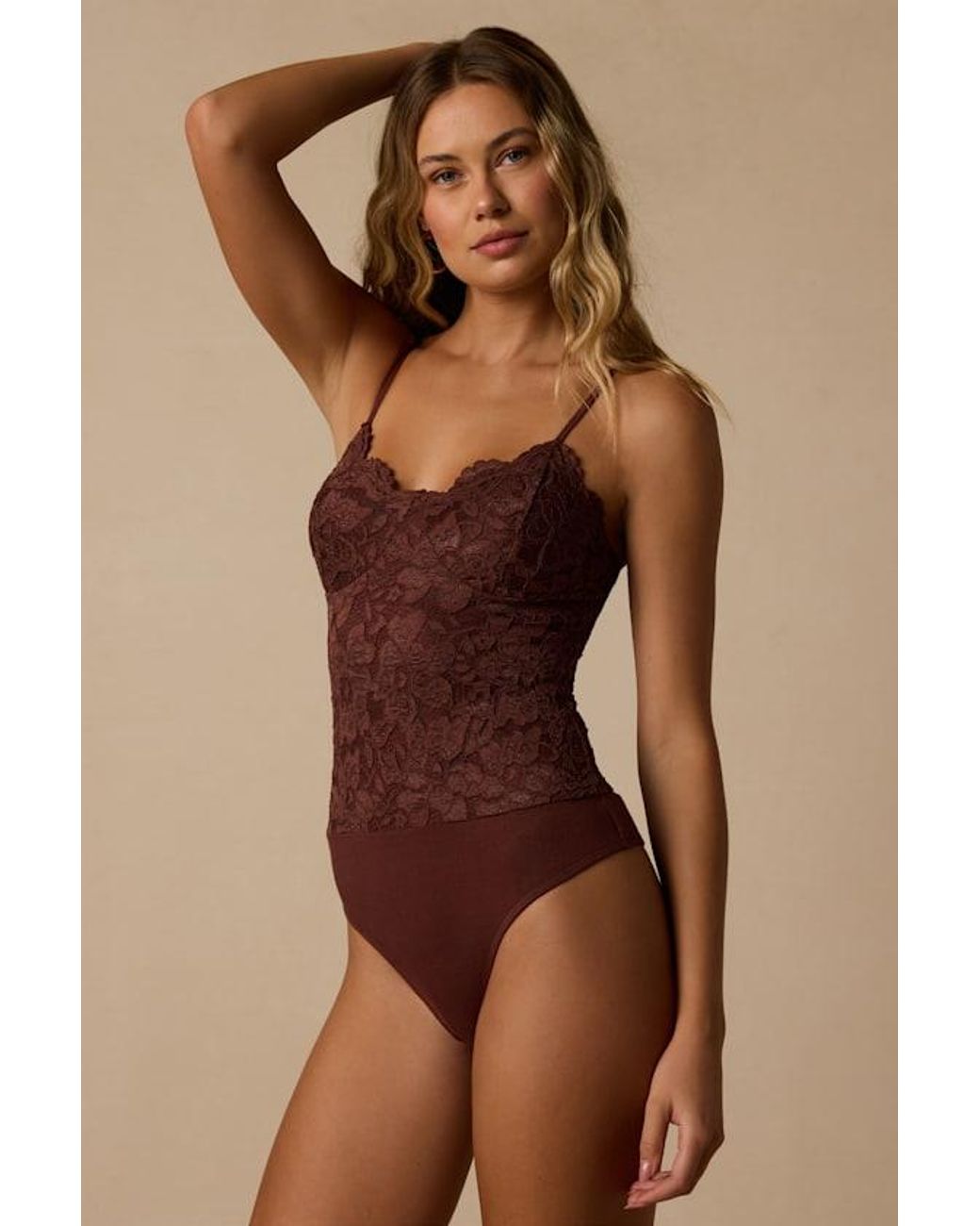 Lulus Blue Midnight Romance Lace Bodysuit