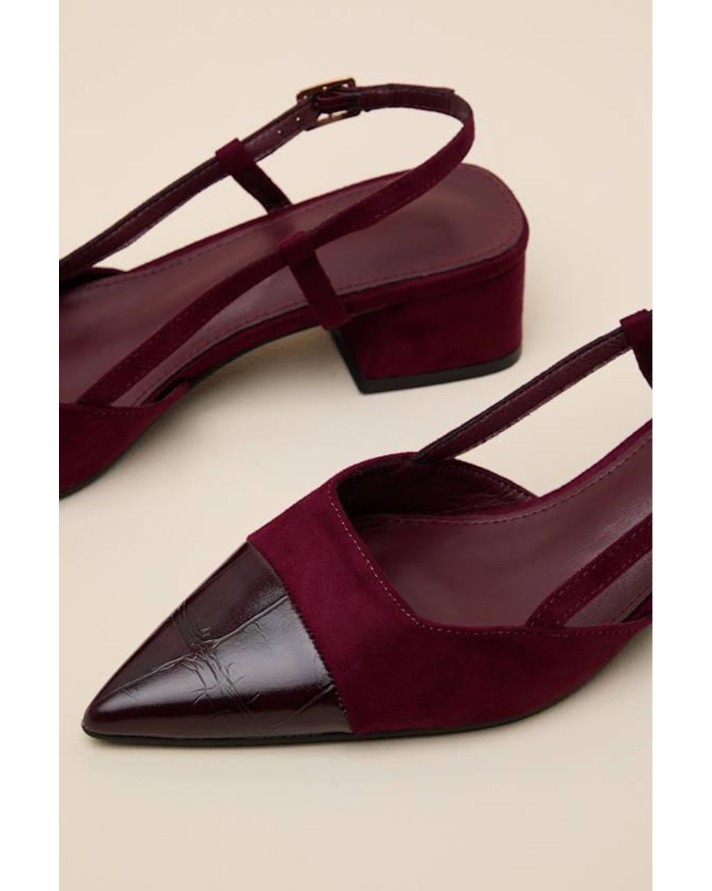 Lulus Red Patti Slingback Pumps