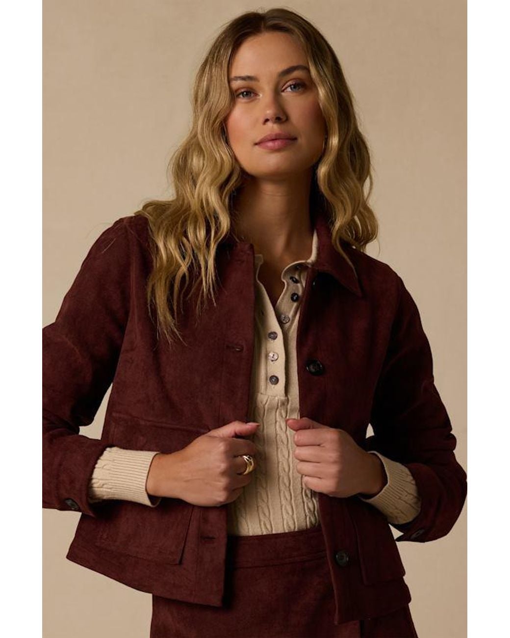 Lulus Brown Nicolette Suede Jacket