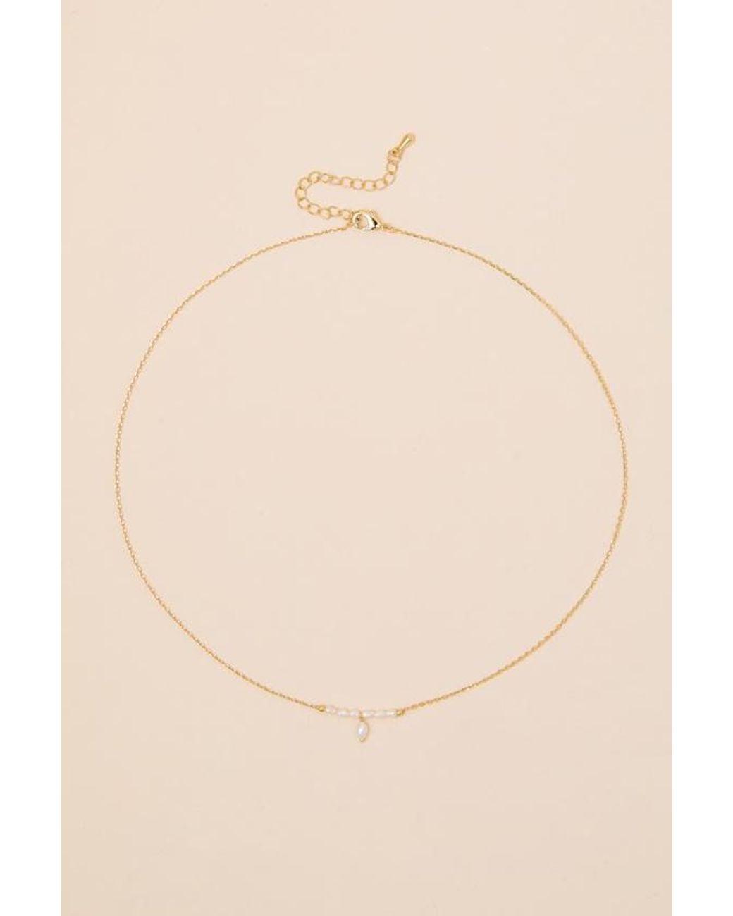 Lulus Natural Kyrie 14Kt Pearl Necklace