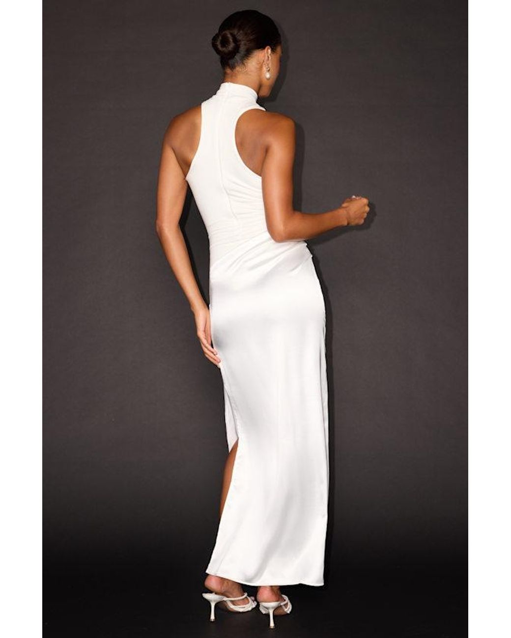 Lulus Black Joss Mixed Media Two-Piece Maxi Dress