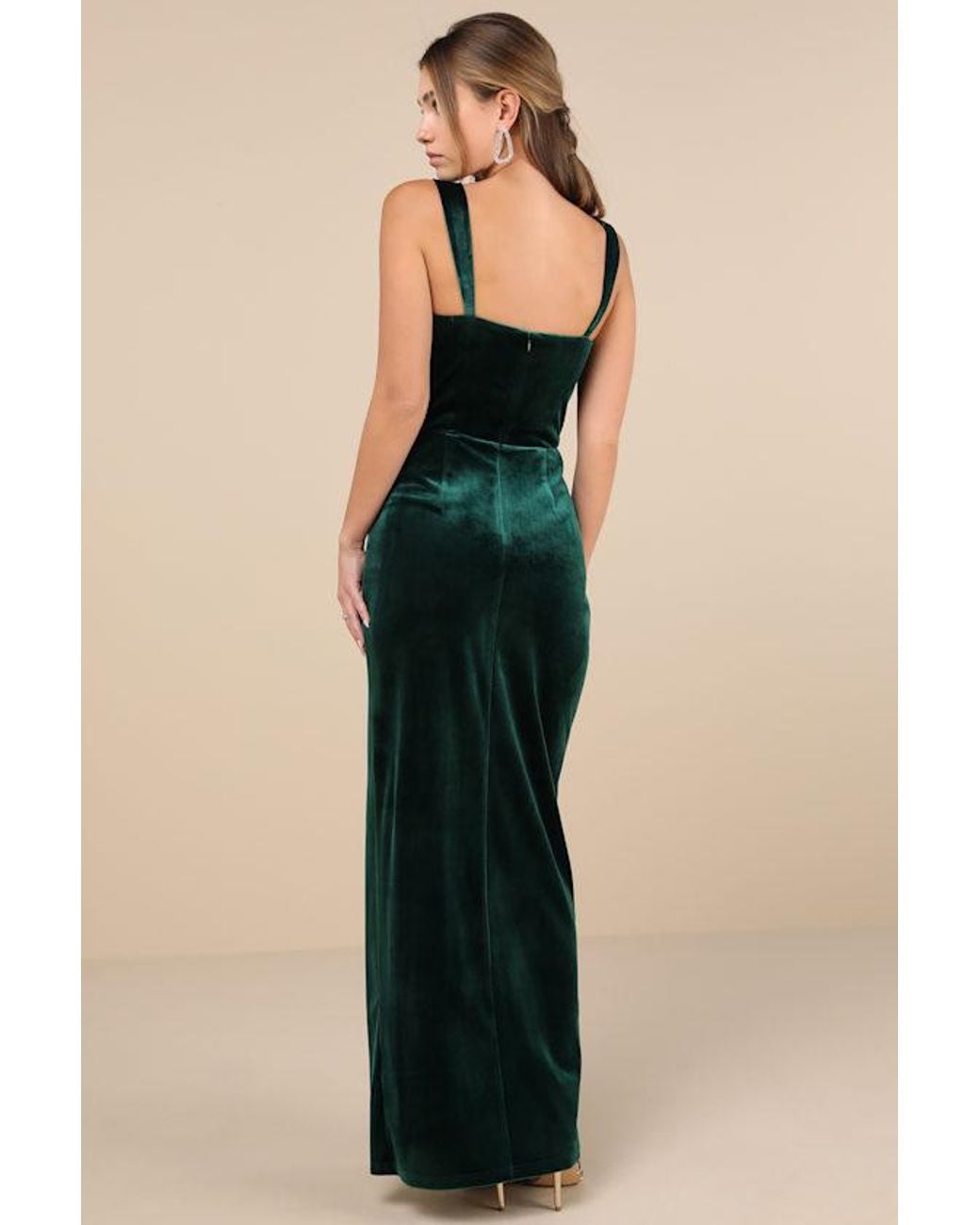 Lulus Pristine Luxury Velvet Bustier Maxi Dress | Lyst