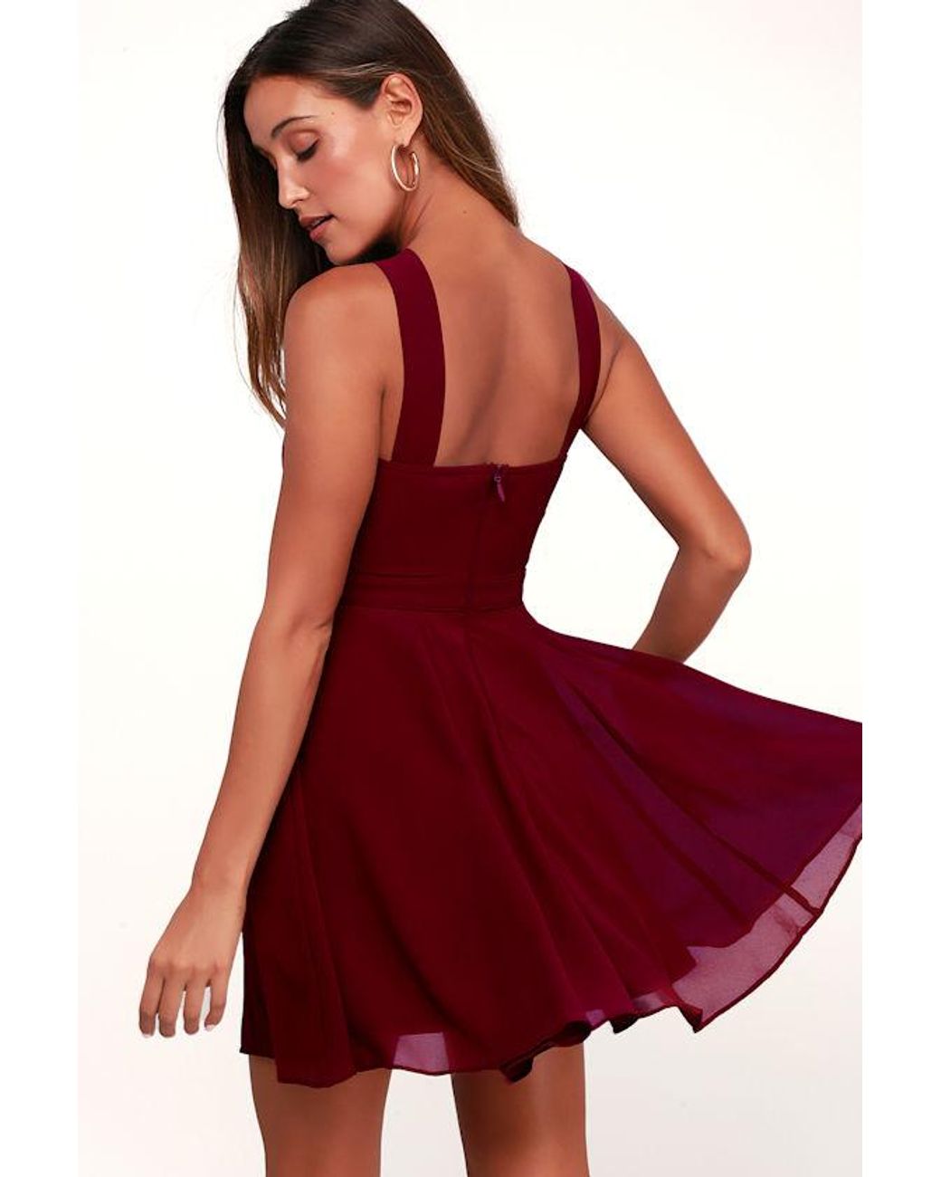 Lulus Red Forevermore Skater Dress
