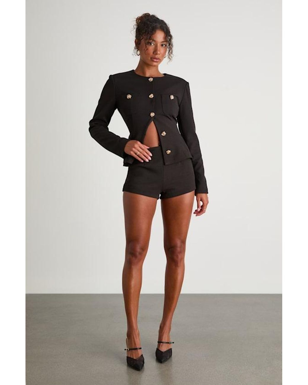 Lulus Black Lynn High-Waisted Micro Shorts