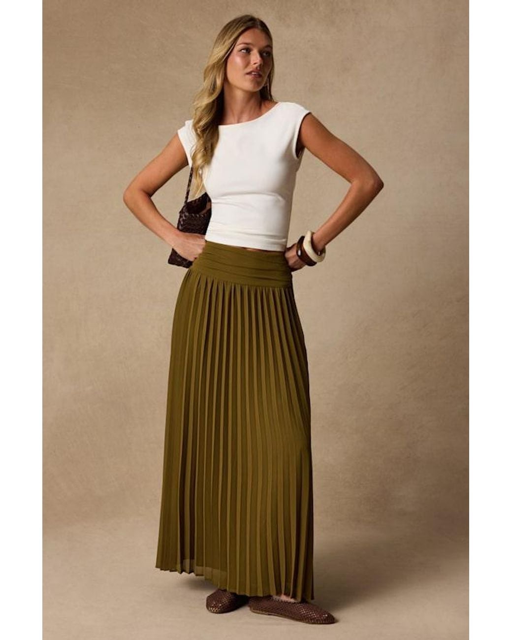 Lulus Natural Asher Short Sleeve Backless Top