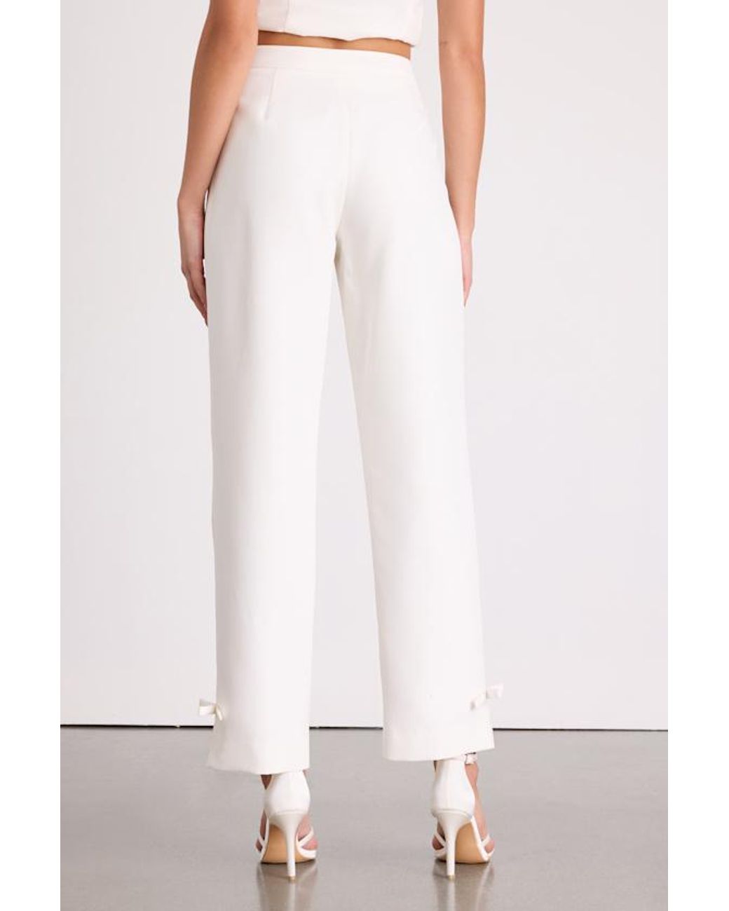Lulus White Fenella High-Rise Straight Leg Trousers