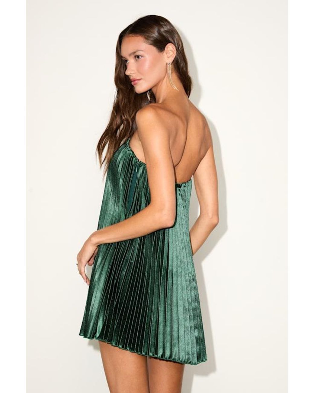 slim fit dress slacks Enchante, Emerald green short silk slip dress Mini slip dress green 10   galdiva