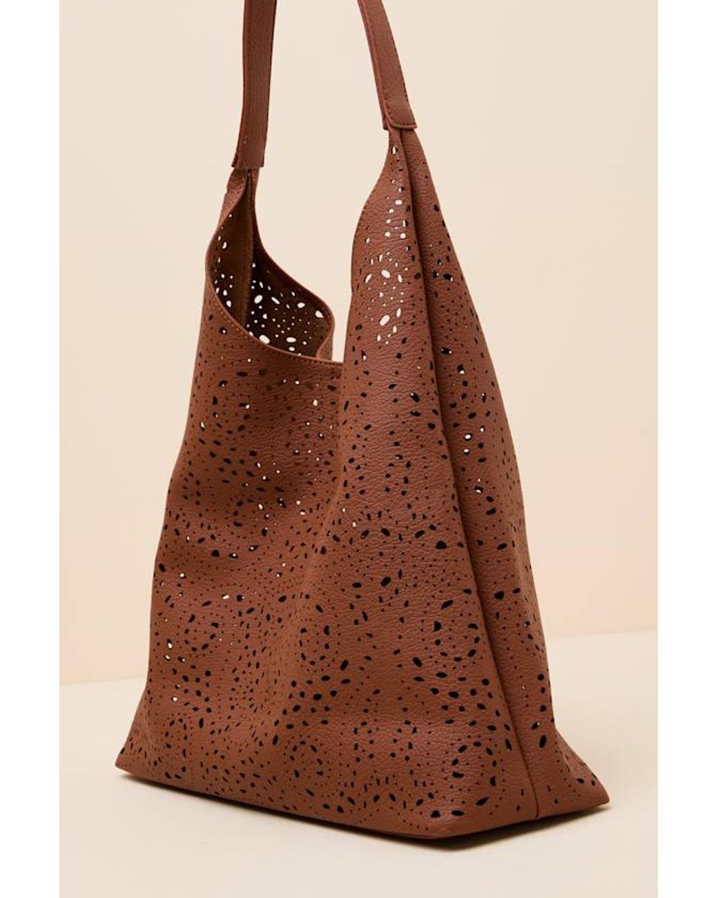 Lulus Brown Deon Cutout Tote Bag