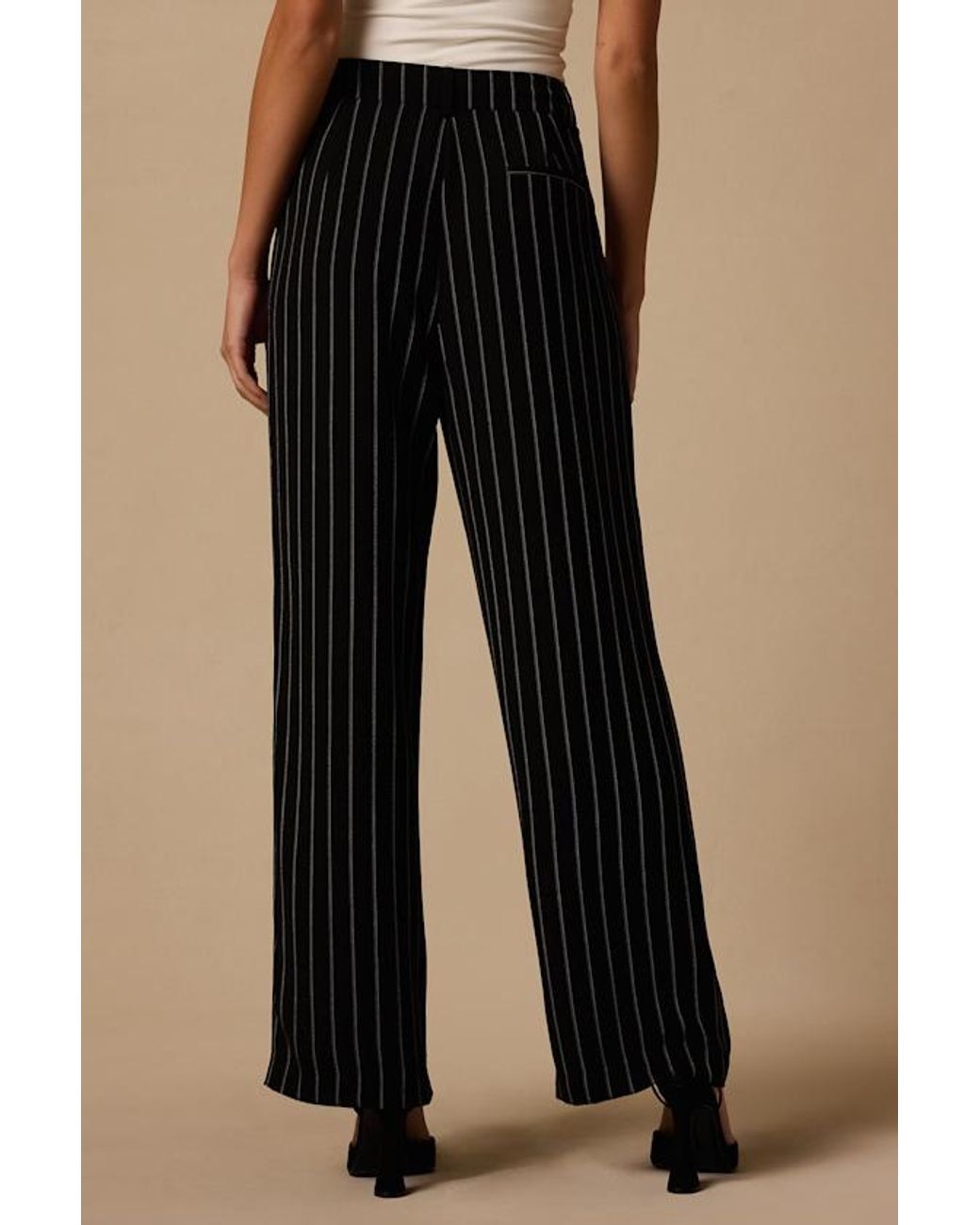 Lulus Natural Martin Pinstriped Trousers